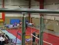 Saut d'une gymnaste fail