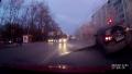 Une route éventrée en Russie