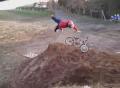 Saut en BMX raté