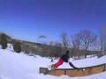 Chute en snowboard