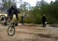 Une belle chute en vélo