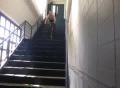 Faire du vélo dans les escaliers